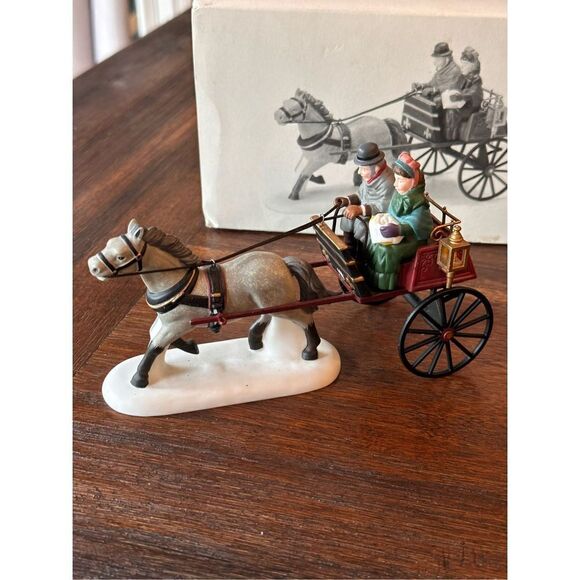 Department 56 Red Christmas Sulky - Picture 2 of 8